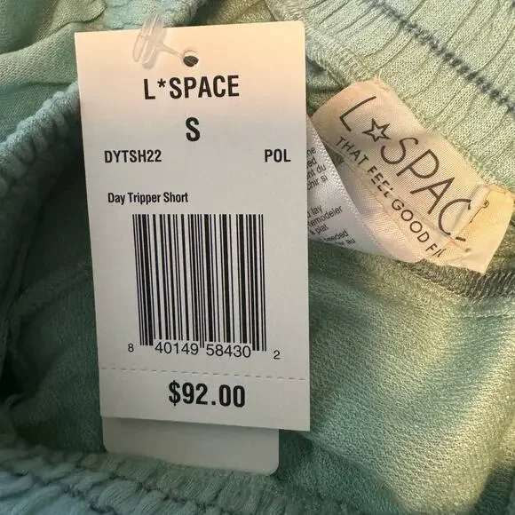 L*Space Blue Pool Day Tripper Short NWT Size Small